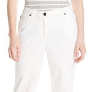 Ruby Road Petite White Pull On Jeans